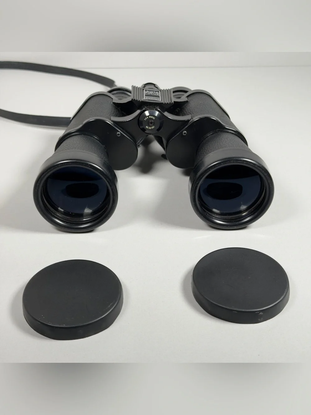 Vintage Bushnell Ensign 10x50 Binoculars Insta-Focus Coated Optics Case Caps